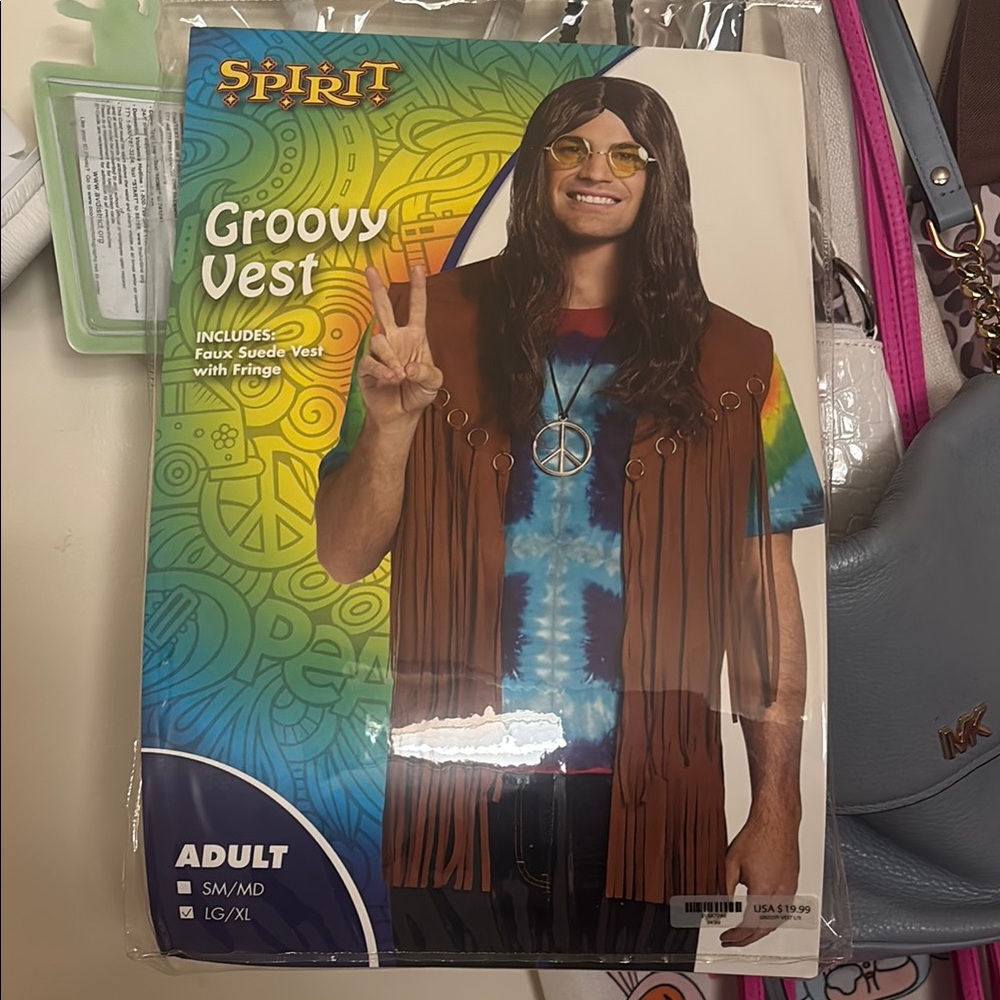 Spirit Brown Faux Suede Vest with Fringe